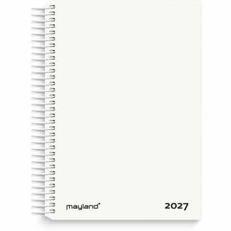 Dagskalender, Mayland Classic, 138x177mm &aring;r: 2027, hvid,