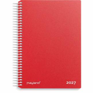 Dagskalender, Mayland Classic, 138x177mm &aring;r: 2027, r&oslash;d,