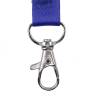 Nøglesnor m/karabinhage genbrugsplast blå (10)