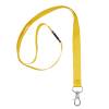 Nøglesnor m/karabinhage genbrugsplast gul (10)