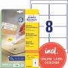 AVERY Aftagelige etiket 96x63,5mm hvid
