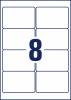 AVERY Aftagelige etiket 96x63,5mm hvid