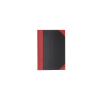 Kinabog Bantex med linjer A5 sort/rød 96 blade 70g