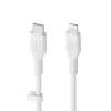 BOOST CHARGE USB-C to LTG Silicon 2m, White