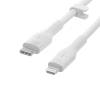 BOOST CHARGE USB-C to LTG Silicon 2m, White