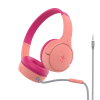 SOUNDFORM Mini Wired On-Ear Headphones for Kids, Pink