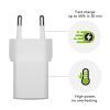 Re-charge - Wall Charger GaN - USB-C 20W EU, White
