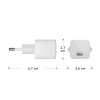 Re-charge - Wall Charger GaN - USB-C 20W EU, White