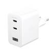 EMPOWER 70W Multiple Charger 2x USB-C+USB-A EU, Silver White