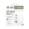 EMPOWER 70W Multiple Charger 2x USB-C+USB-A EU, Silver White