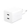 EMPOWER Turbo 45W Dual Charger 2x USB-C EU, Silver White