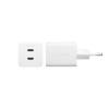 EMPOWER Turbo 45W Dual Charger 2x USB-C EU, Silver White