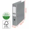 Brevordner Esselte No.1 Power hvid A4 bred