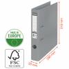 Brevordner Esselte No.1 Power hvid A4 smal