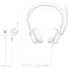 H390 USB Computer Headset, Off-white