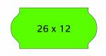 Meto etiket perm køl 26x12 grøn (36rl/1500)