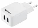 Adapter Sandberg AC charger dual USB EU