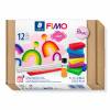 Modeller Fimo Soft Basis sæt  9x25g m/værktøj (12)