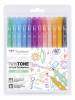 Marker Tombow TwinTone pastel 0,3/0,8 (12)