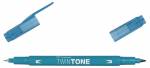 Marker Tombow TwinTone turquoise blue 0,3/0,8