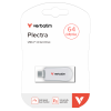 VERBATIM Plectra USB-C Flash Drive White 64GB