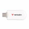 VERBATIM Plectra USB-C Flash Drive White 256GB
