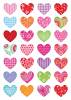 Herma stickers Decor spraglede hjerter (3)