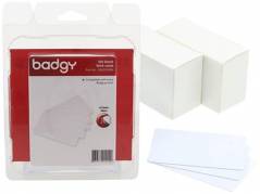 Badgy blank white 0,76mm thick cards (100)