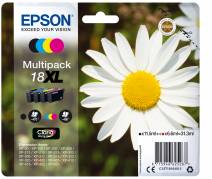 Epson 18XL Multipack Sort Gul Cyan Magenta