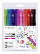 Marker Tombow TwinTone bright 0,3/0,8 (12)