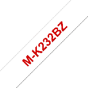 M-K232 tape 12mm red/white