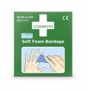Soft Foam Bandage Blå 6cmx2m