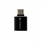 Contour USB-A to USB-C adapter Black