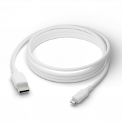 Re-charge - Cable - USB-A to MFI Lightning - TPE, White 2.5m