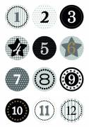 Herma stickers Decor jule kalendergaver sort 1-24 (2)