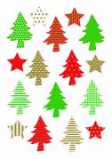 Herma stickers Decor juletræer (3)