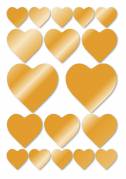 Herma stickers Decor Valentine's Day hjerter guld (2)