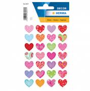 Herma stickers Decor spraglede hjerter (3)