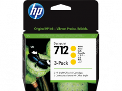 HP 712 29ml Yellow DesignJet Ink Cartridge (3)