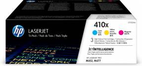 Color LaserJet 410X 3-pack Cyan/Magenta/Yellow Toner