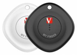 Verbatim My Finder Bluetooth Tracker, Black/White (2-pack)