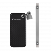 VERBATIM USB 3.2 Gen 2 2TB Pocket SSD, Black/Grey