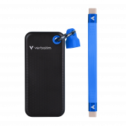 VERBATIM USB 3.2 Gen 2 2TB Pocket SSD, Black/Blue