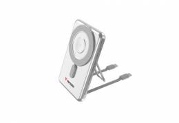 VERBATIM Charge n Go USB-C Cable Power Bank Magnet 5K Silver