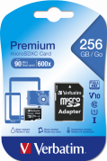 VERBATIM Micro SDXC Premium 256GB Class 10 Incl. Adapter