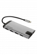 VERBATIM USB-C Multi Hub USB 3.1 GEN1 3.0X3 HDMI SDHC RJ45