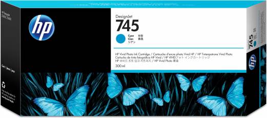 HP 745 cyan ink cartridge 300ml