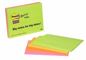 Post-it SS-Notes 98,4x149 Meeting ass. neon (4)