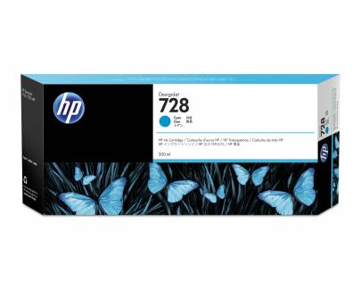 HP 728 Cyan ink cartridge 300ml