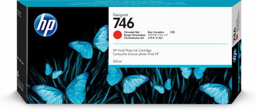 HP 746 300 ml. Chromatic Red DesignJet Ink Cartridge